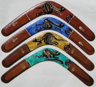 Contemporary hand painted boomerang wholesale