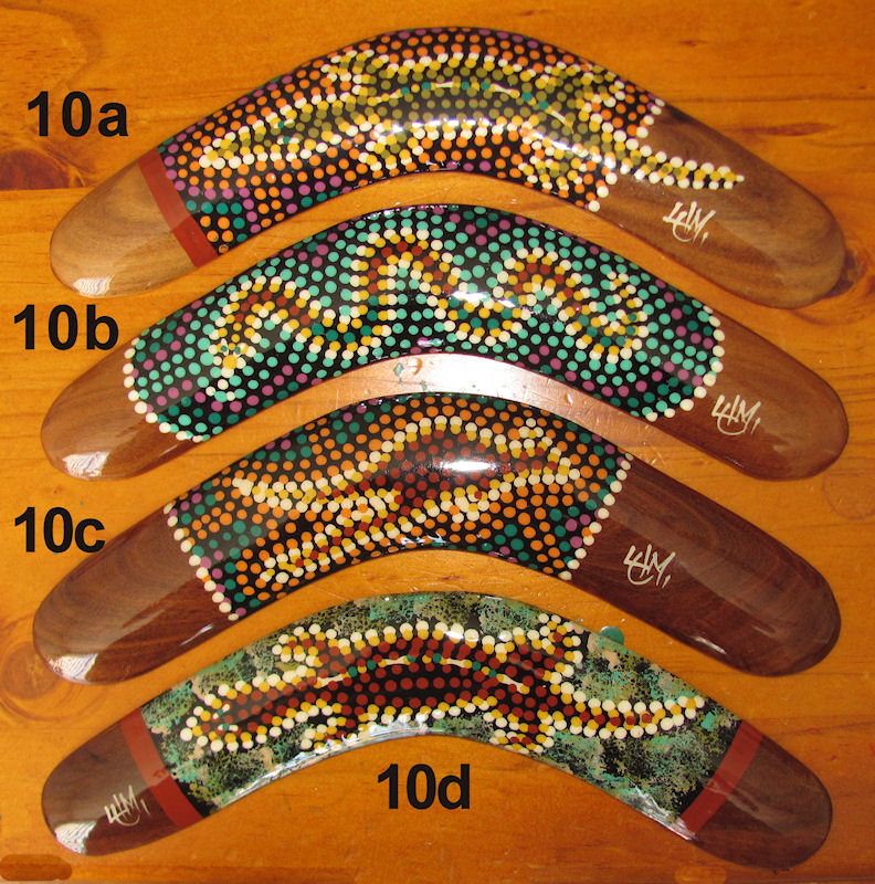 Collectable boomerangs | animal dot art