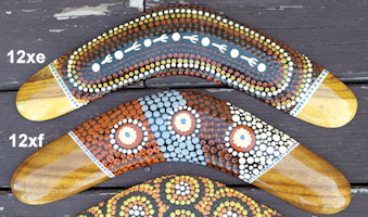Dot art boomerangs, 12in