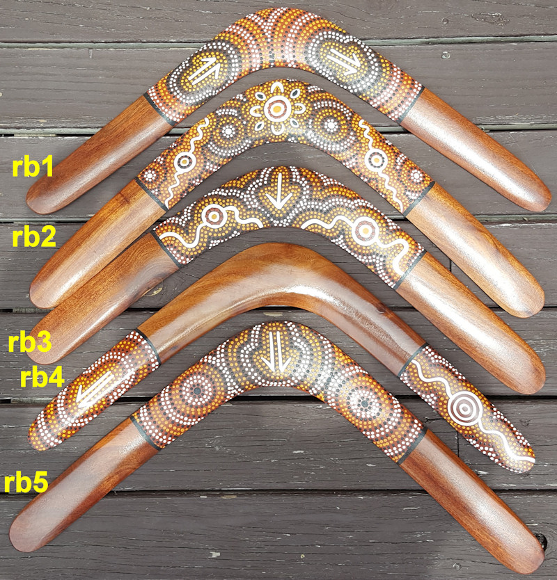 Root boomerangs. Handcrafted from the naturally bent roots of Black Wattle